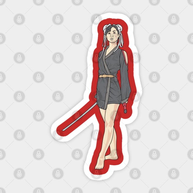 Kunoichi Sticker by crissbahari